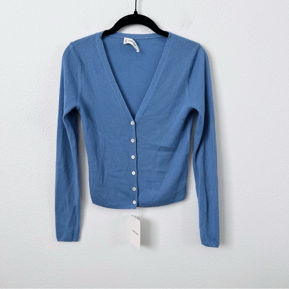 Everlane Ultrafine Merino Ribbed Cardigan
